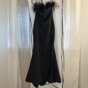 Sochi Gown - Black Feather